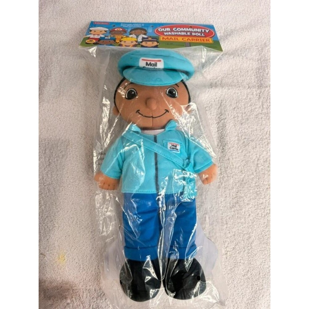 Mail Carrier Washable Doll from Lakeshore Learning, sealed in its original plast